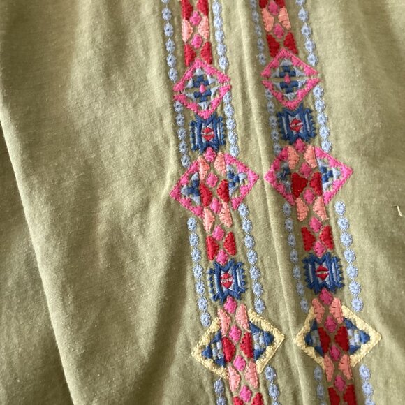 Sundance Buena Vista Embroidered Jogger Green Size S - Picture 15 of 15